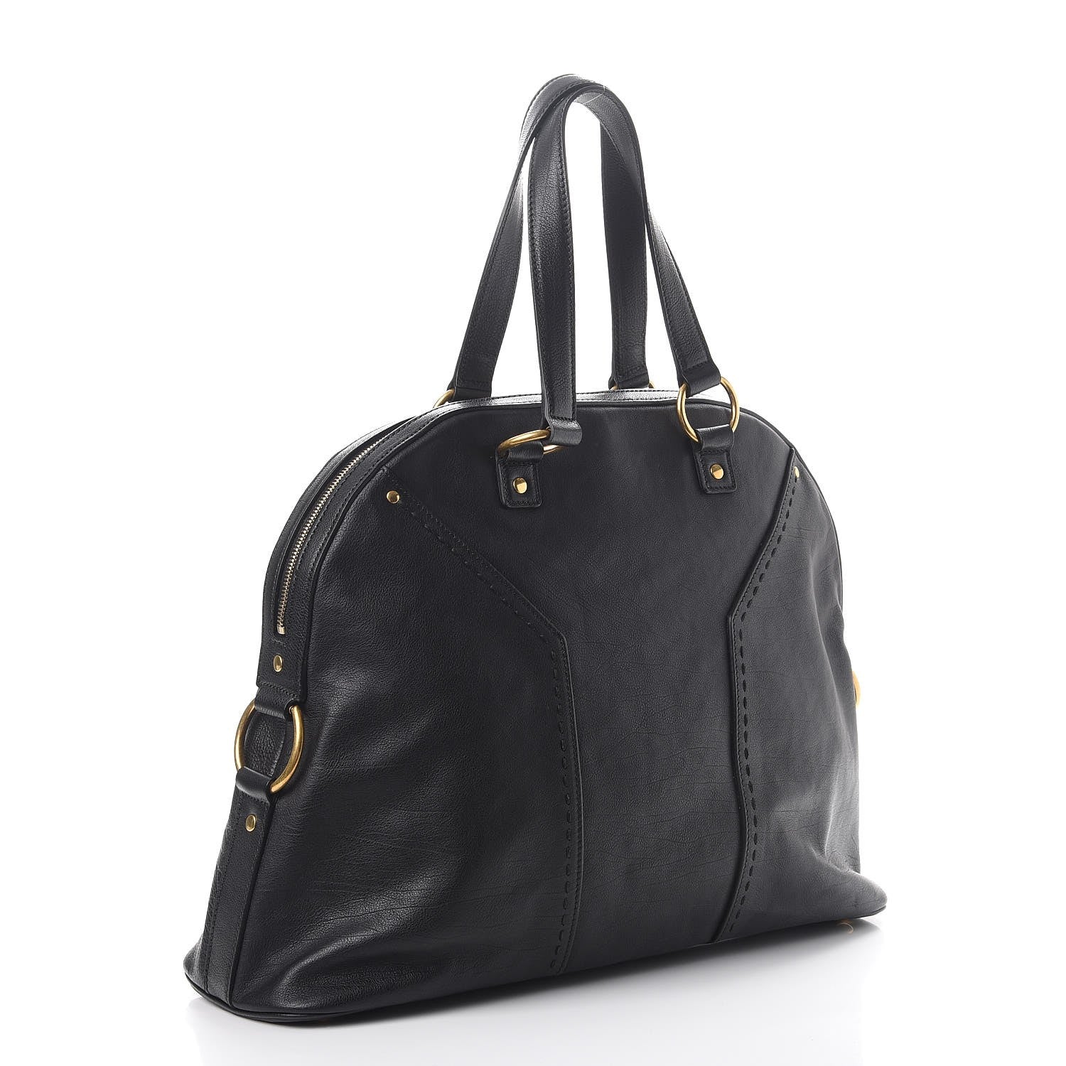 Saint Laurent Calfskin Oversized Muse Black 3 of 9