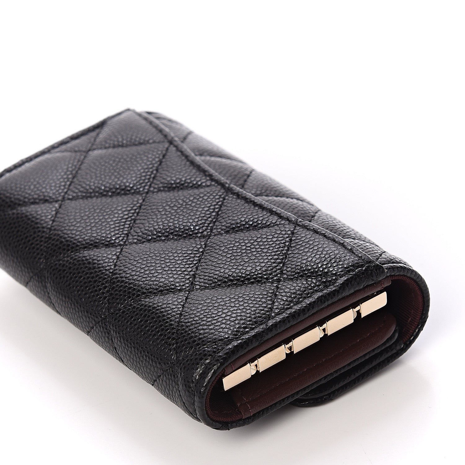 Chanel Caviar Quilted Classic 4 Key Holder Wallet Black 6 of 11