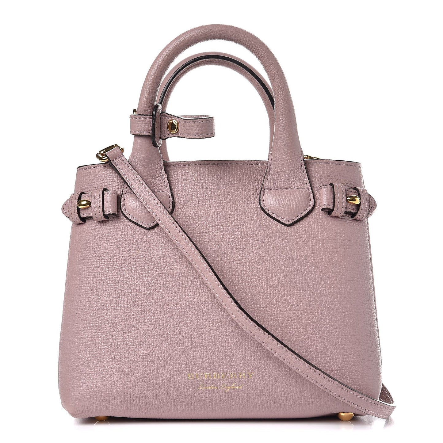 Grainy Calfskin House Check Baby Banner Tote Pale Orchid