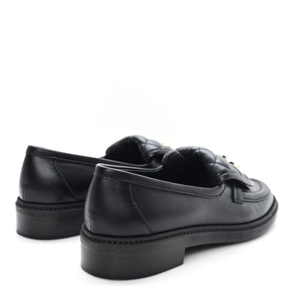 Chanel Lambskin Quilted CC Turnlock Loafers 39 Black 5 of 11