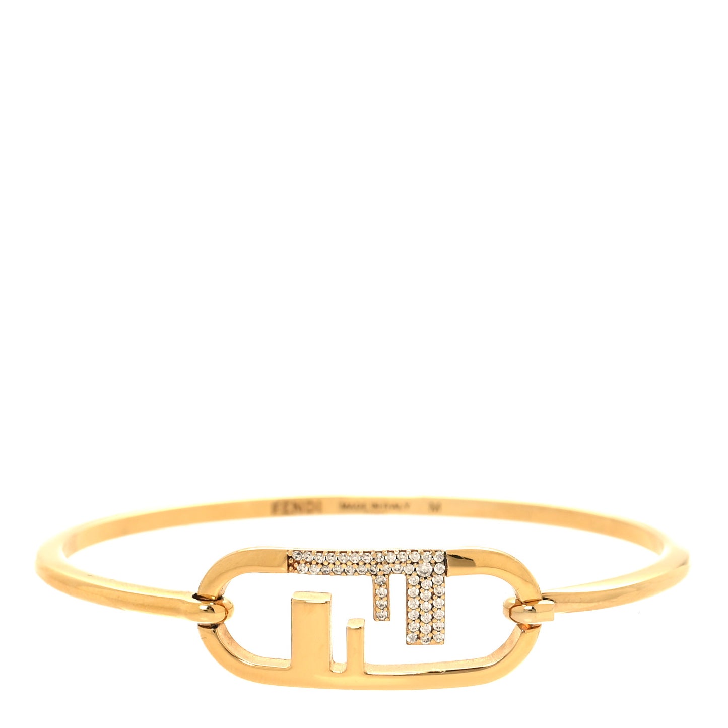 Metal Crystal O'Clock Bracelet M Gold