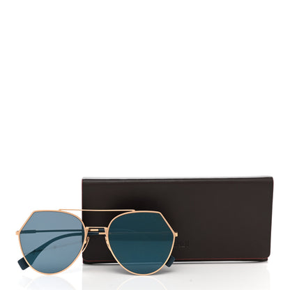 Fendi Metal Geometric Sunglasses FF 0194/S Gold 7 of 7