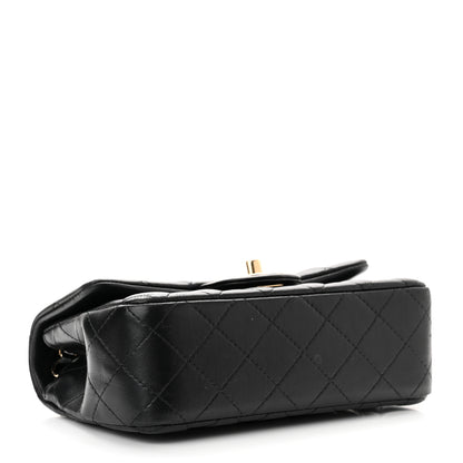 Chanel Lambskin Quilted Mini Rectangular Flap Black 4 of 10
