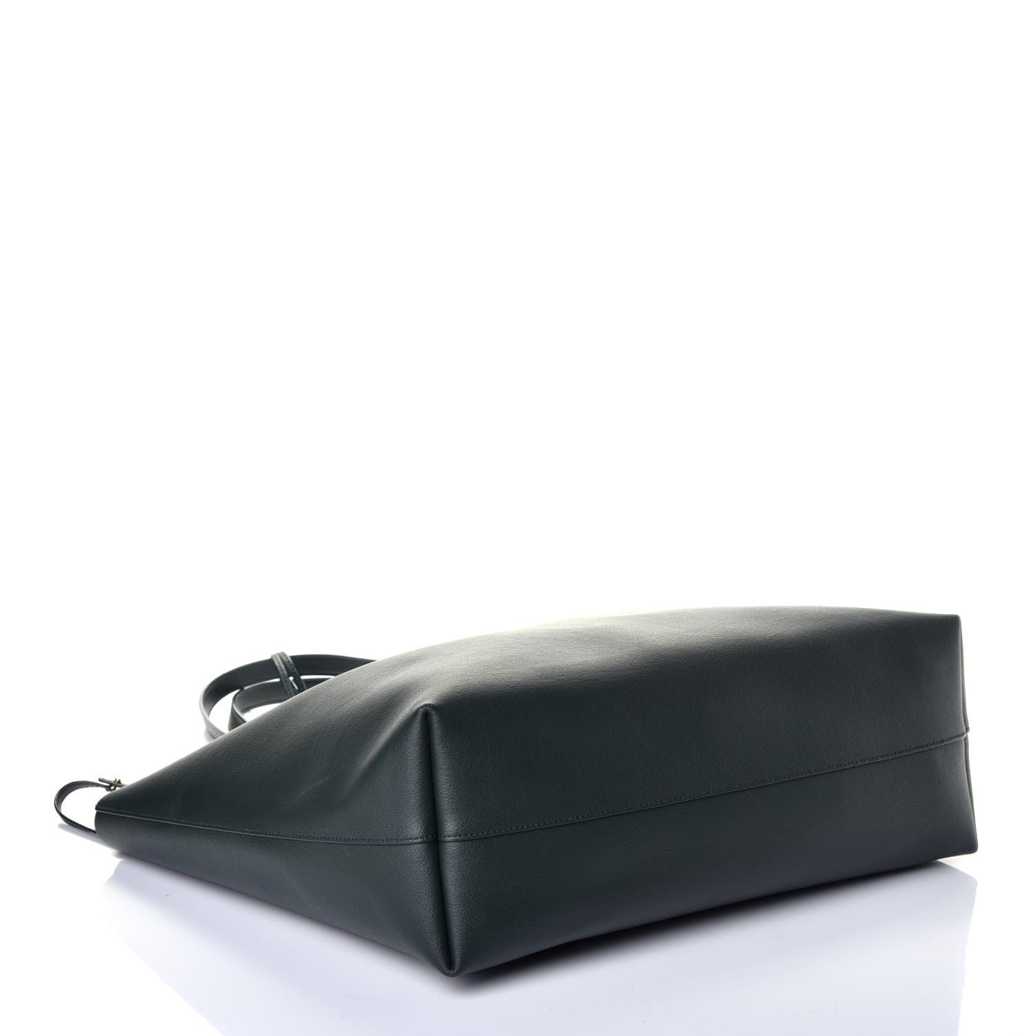 Saint Laurent Calfskin Large Shopping Tote Dark Green 4 of 10