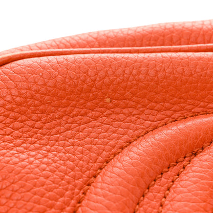 Gucci Pebbled Calfskin Small Soho Disco Bag Sun Orange 17 of 17