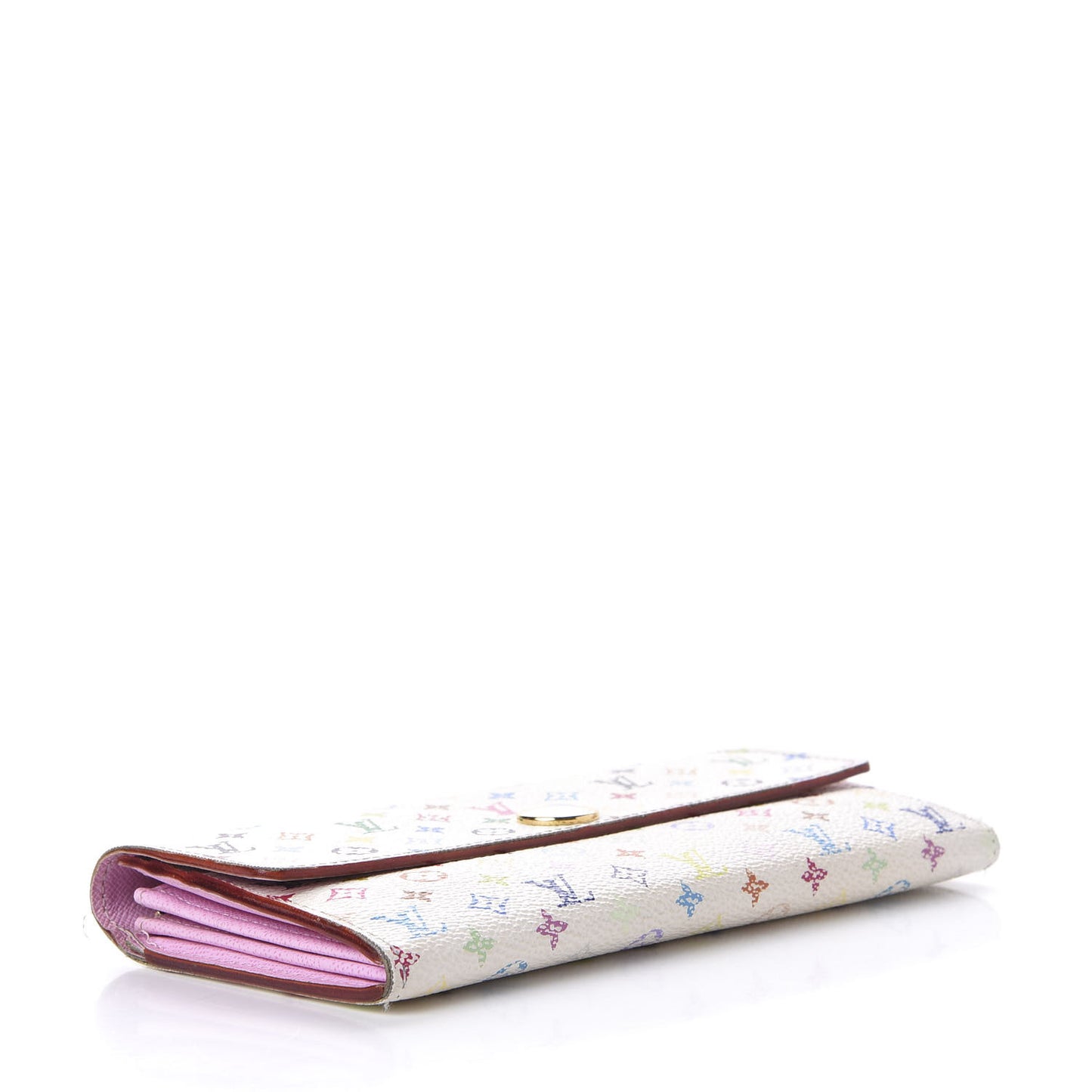 Monogram Multicolor Sarah Wallet White Litchi