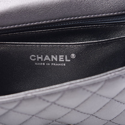 Chanel Metallic Sheepskin Quilted 2.55 Reissue Mini Flap Dark Grey 6 of 13