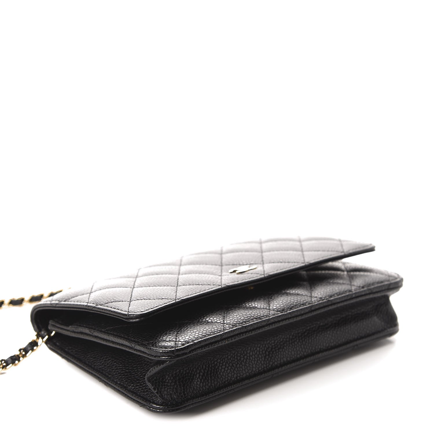 Chanel Caviar Quilted Wallet On Chain WOC Black 4 of 12