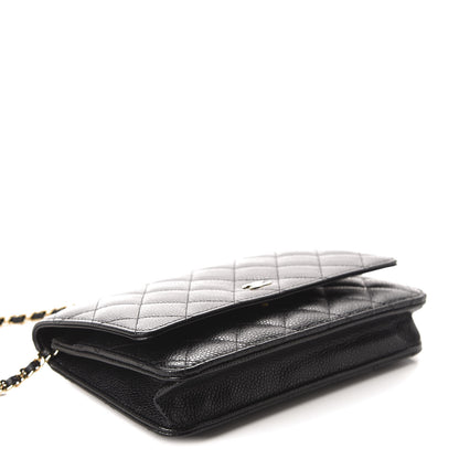 Chanel Caviar Quilted Wallet On Chain WOC Black 4 of 12
