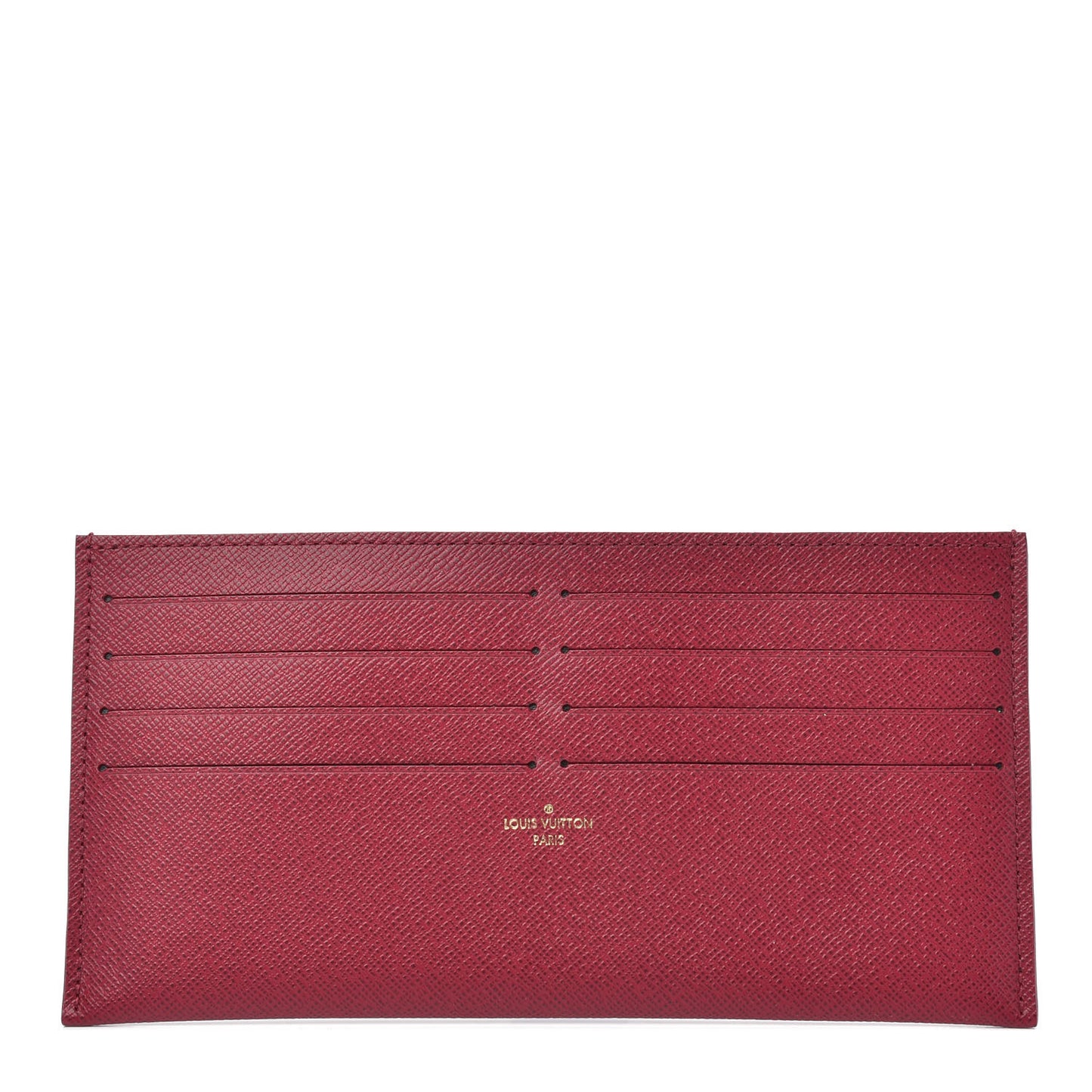 Calfskin Felicie Card Holder Insert Fuchsia