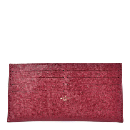 Louis Vuitton Calfskin Felicie Card Holder Insert Fuchsia 1 of 5