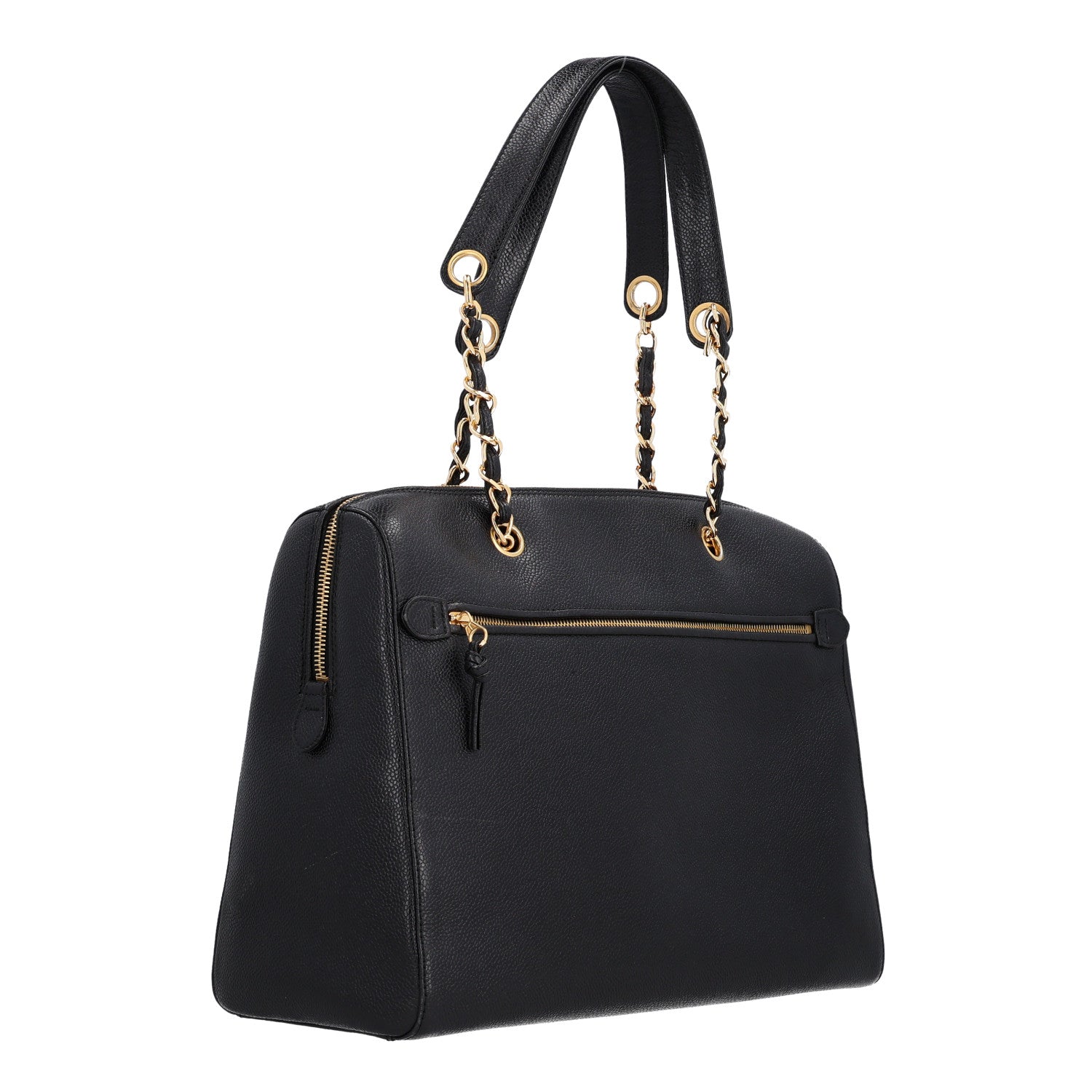 Chanel Caviar CC Tote Black 3 of 10