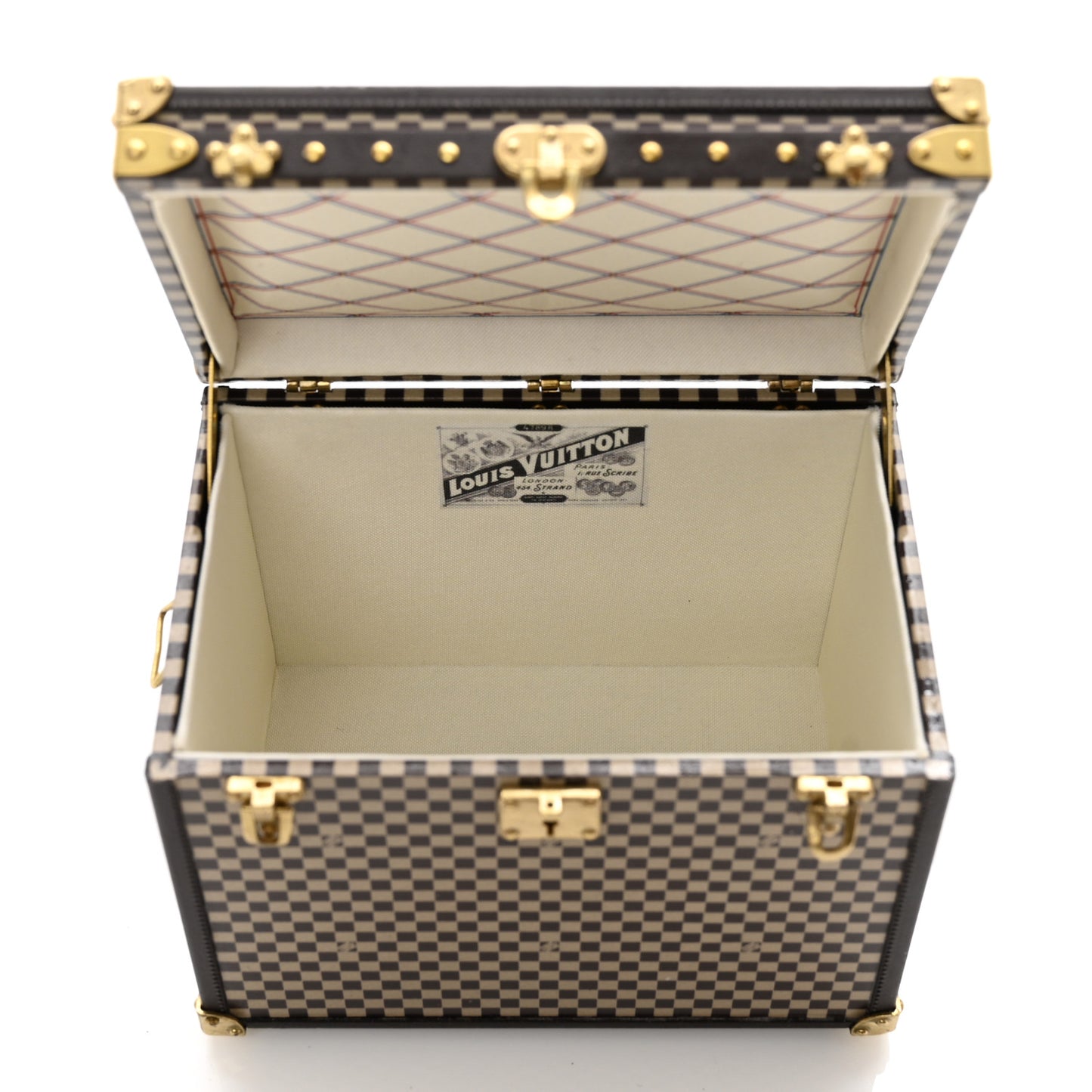 Damier 1895 Ladies Hat Trunk Mini Malle Chapeaux Jewelry Box Paperweight