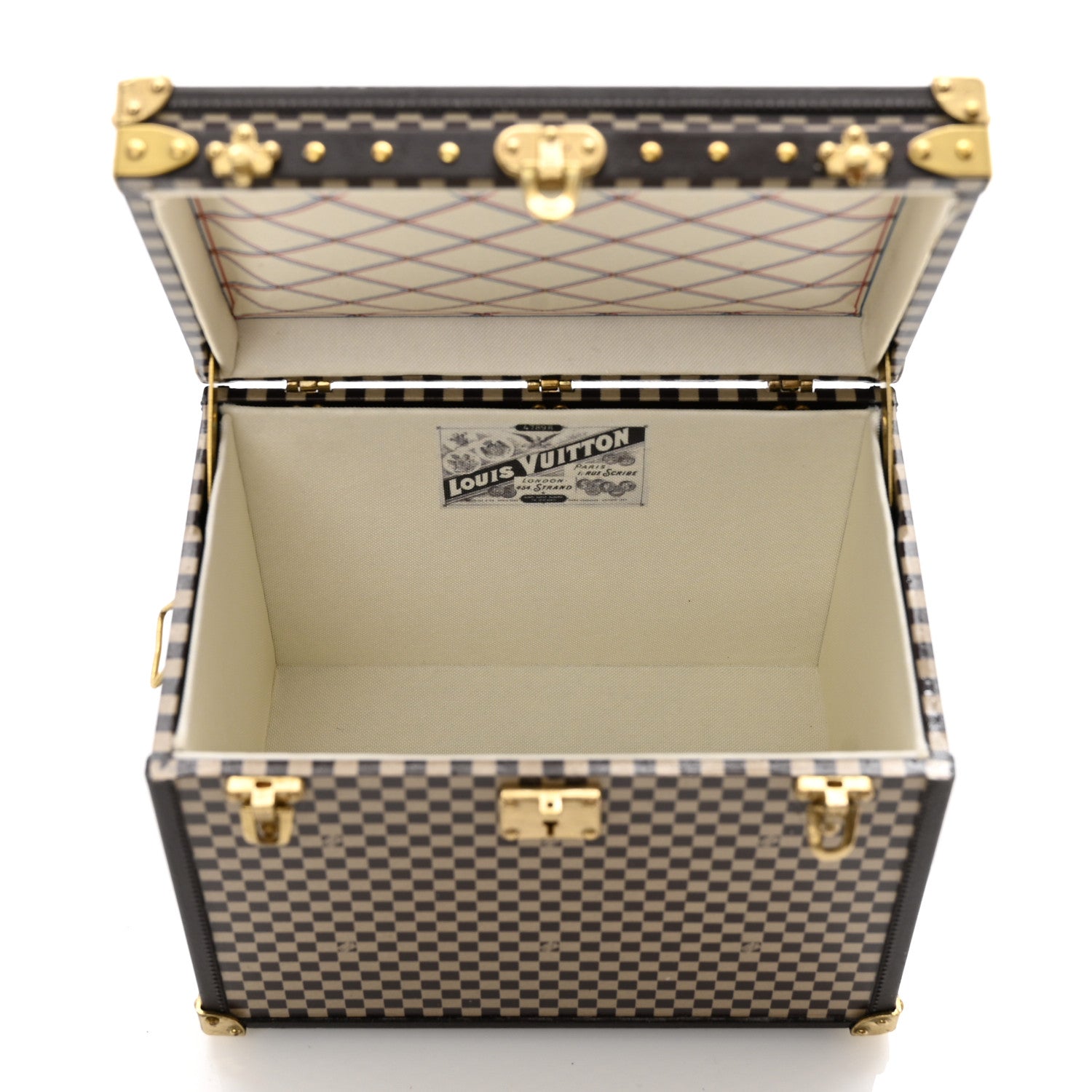 Louis Vuitton Damier 1895 Ladies Hat Trunk Mini Malle Chapeaux Jewelry Box Paperweight 6 of 10