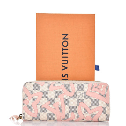 Louis Vuitton Damier Azur Tahitienne Clemence Wallet 8 of 8