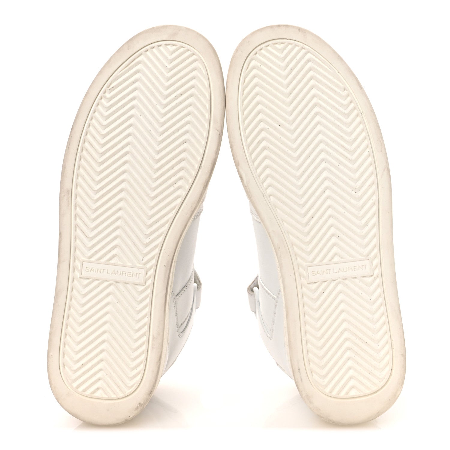 Saint Laurent Calfskin Lax Mid Top Sneakers 39 White 7 of 16