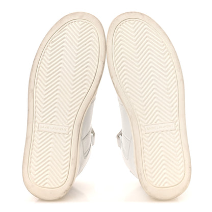 Saint Laurent Calfskin Lax Mid Top Sneakers 39 White 7 of 16