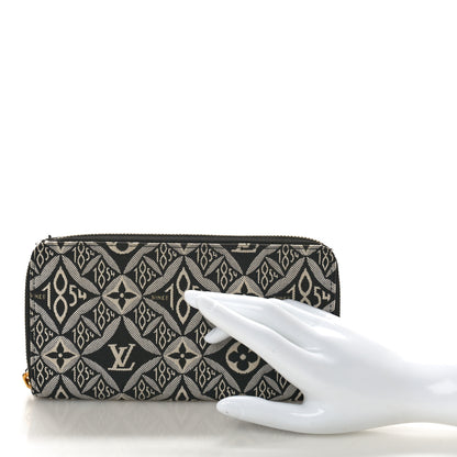 Louis Vuitton Jacquard Since 1854 Zippy Wallet Blue 2 of 10