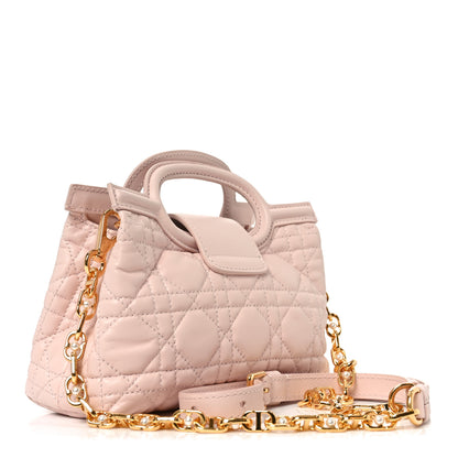 Christian Dior Lambskin Cannage Mini Jolie Top Handle Bag Powder Pink 3 of 11
