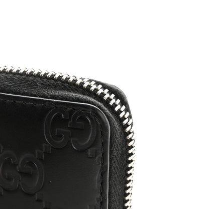 Gucci Guccissima Zip Around Card Case Black 9 of 10
