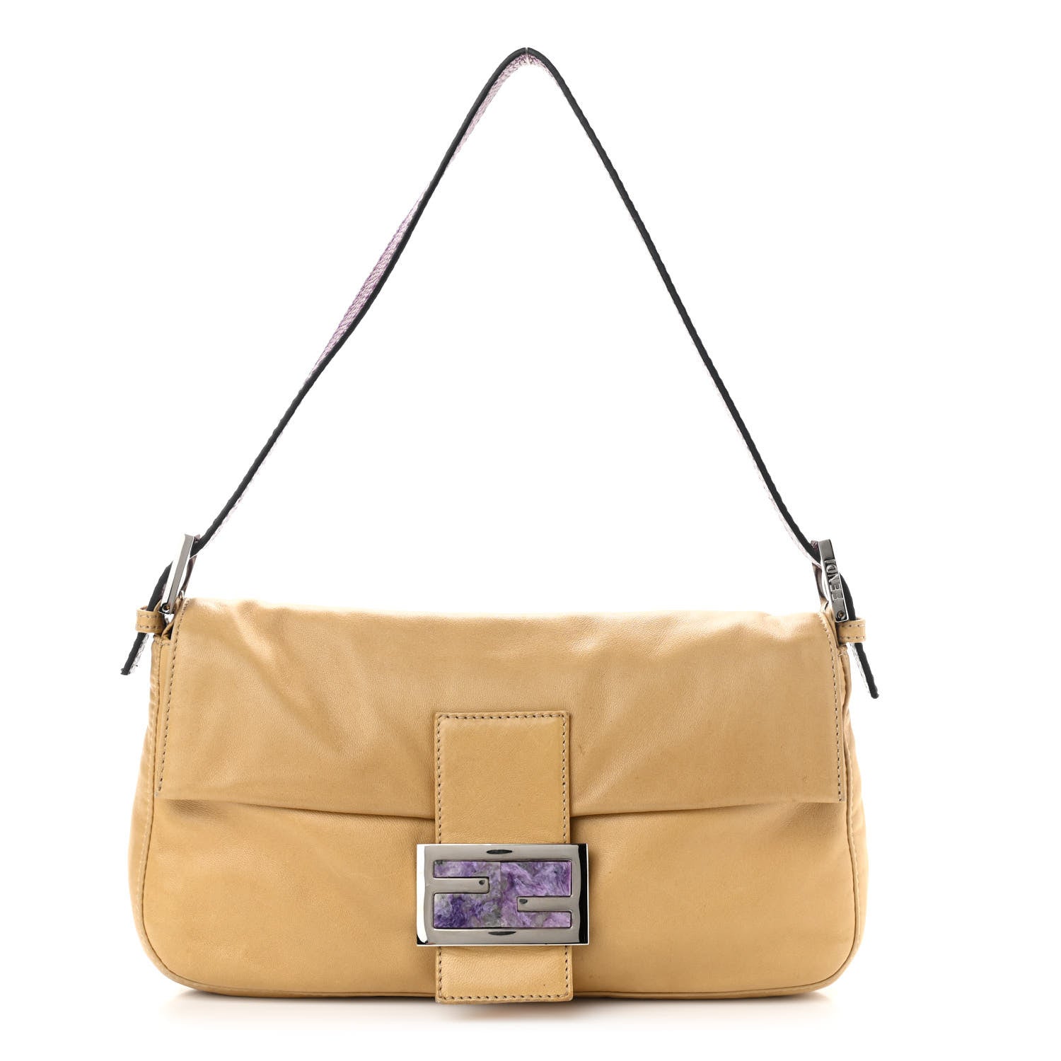 Fendi Calfskin Baguette Beige 1 of 12