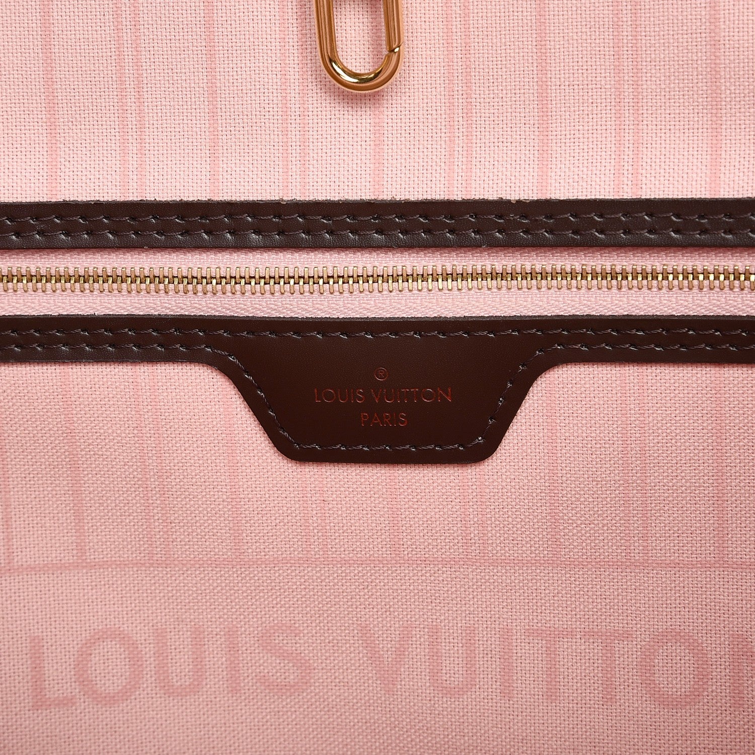Louis Vuitton Damier Ebene Neo Neverfull MM Rose Ballerine 6 of 9