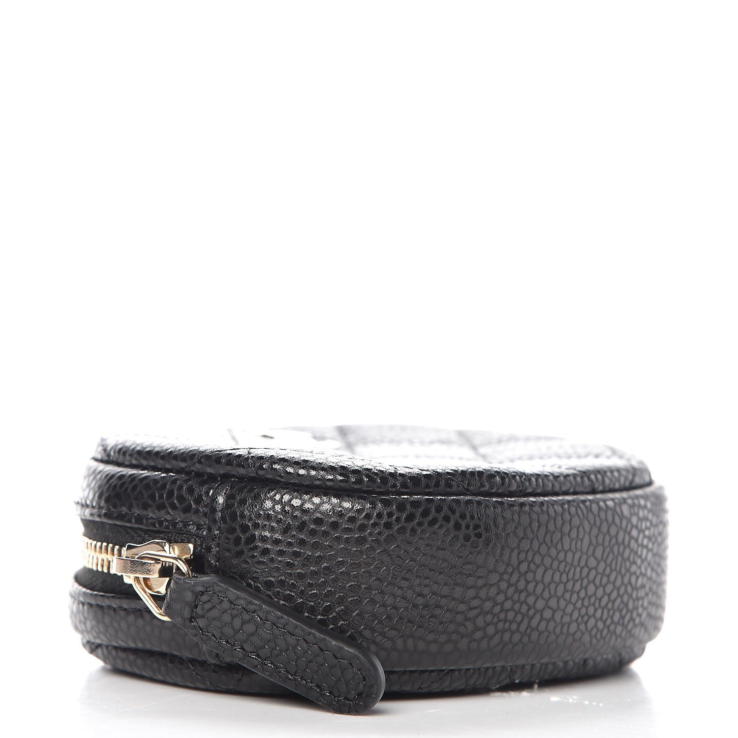 Chanel Caviar Quilted Zip Around Classic Coin Purse Black 4 of 8