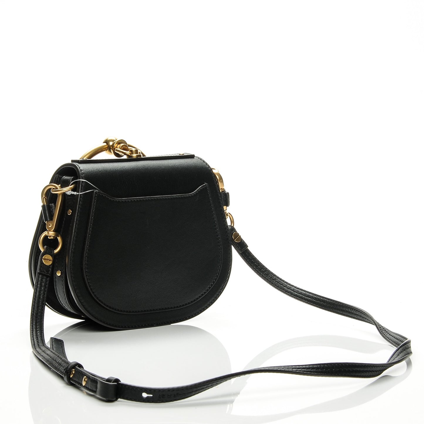 Calfskin Small Nile Bracelet Bag Black