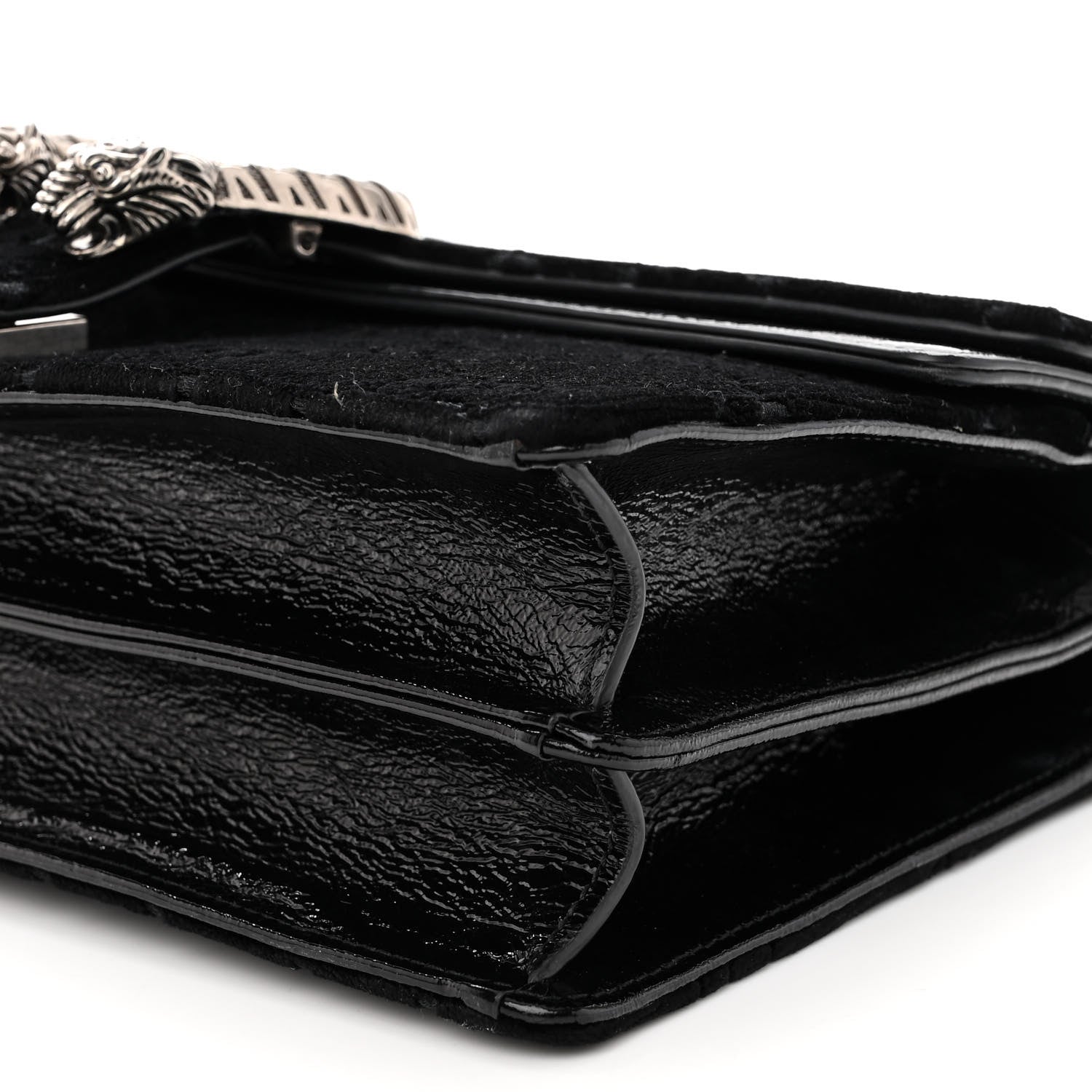 Gucci Velvet GG Monogram Small Dionysus Shoulder Bag Black 9 of 10