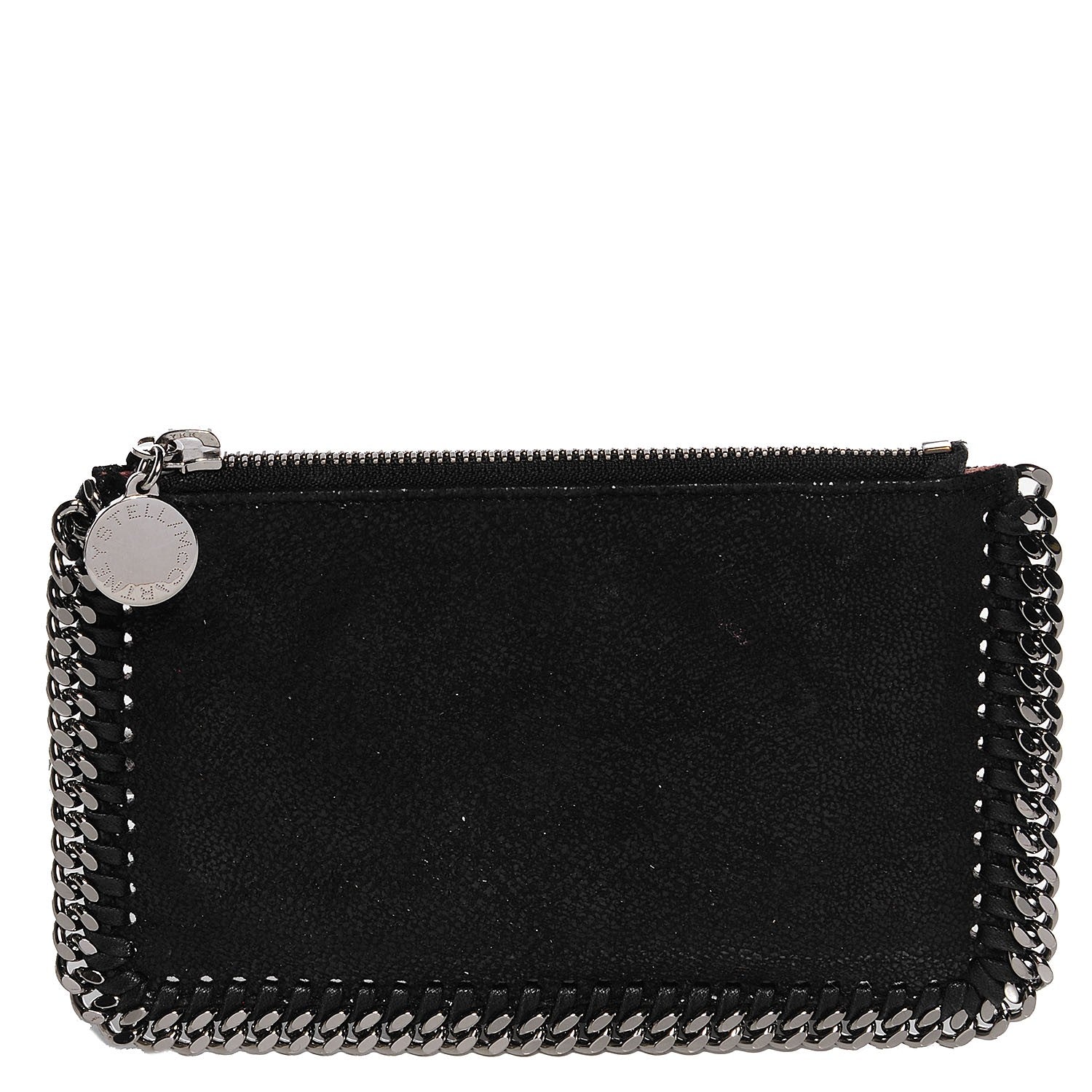 Stella McCartney Faux Leather Shaggy Deer Falabella Coin Purse Black 1 of 10