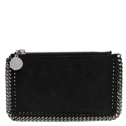 Stella McCartney Faux Leather Shaggy Deer Falabella Coin Purse Black 1 of 10