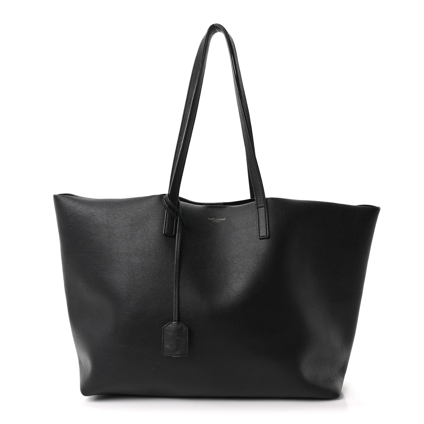 Calfskin Large Shopping Tote Black
