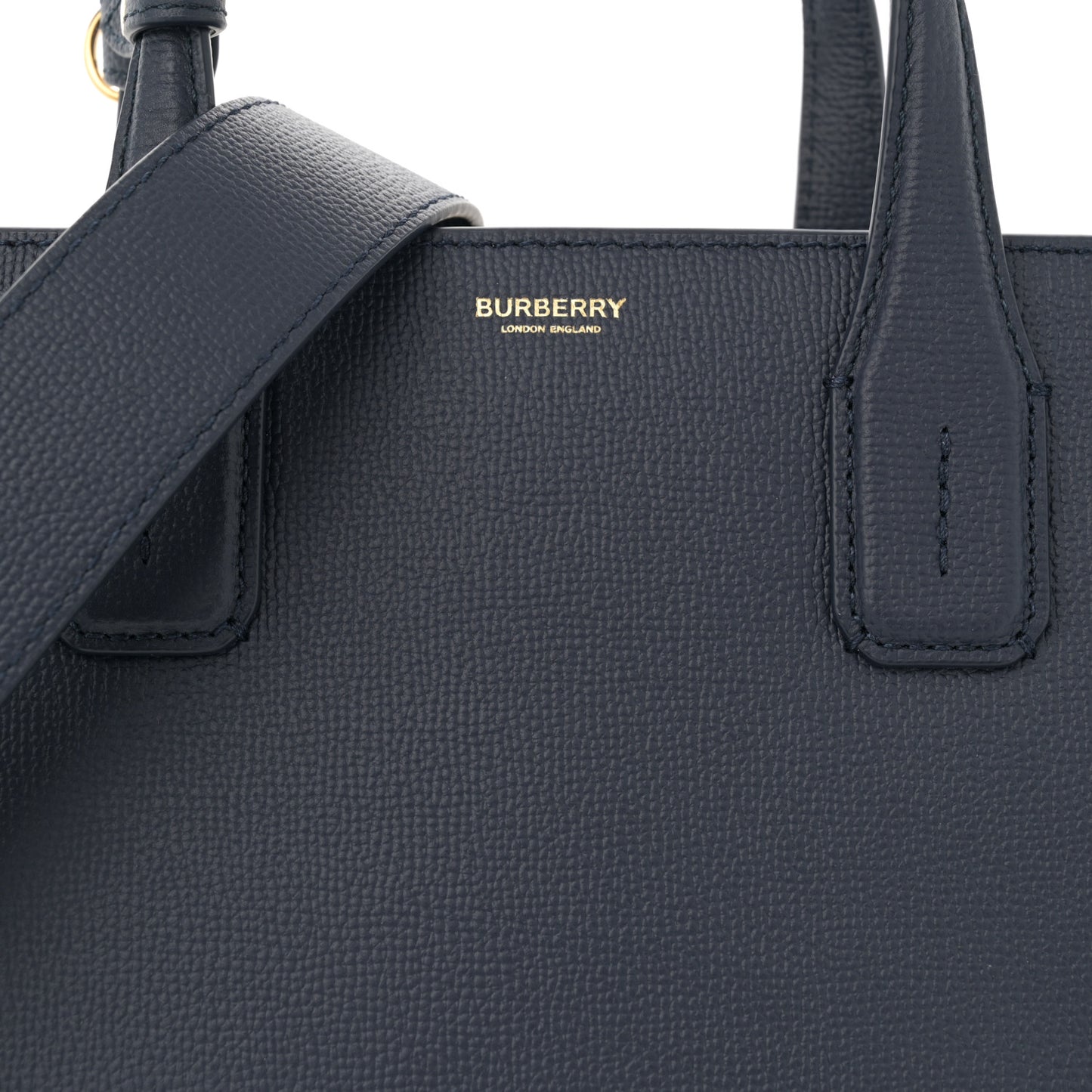 Derby Calfskin Vintage Check Medium Banner Tote Regency Blue