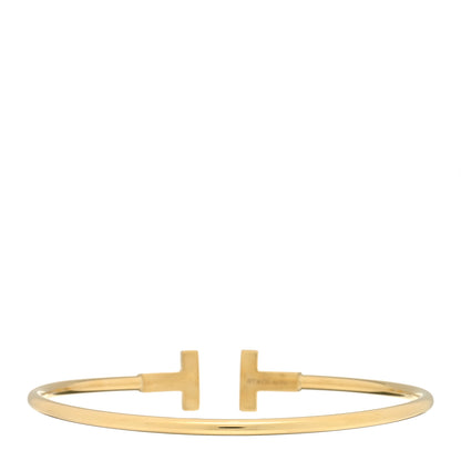 Tiffany 18K Yellow Gold T Wire Bracelet 2 of 3