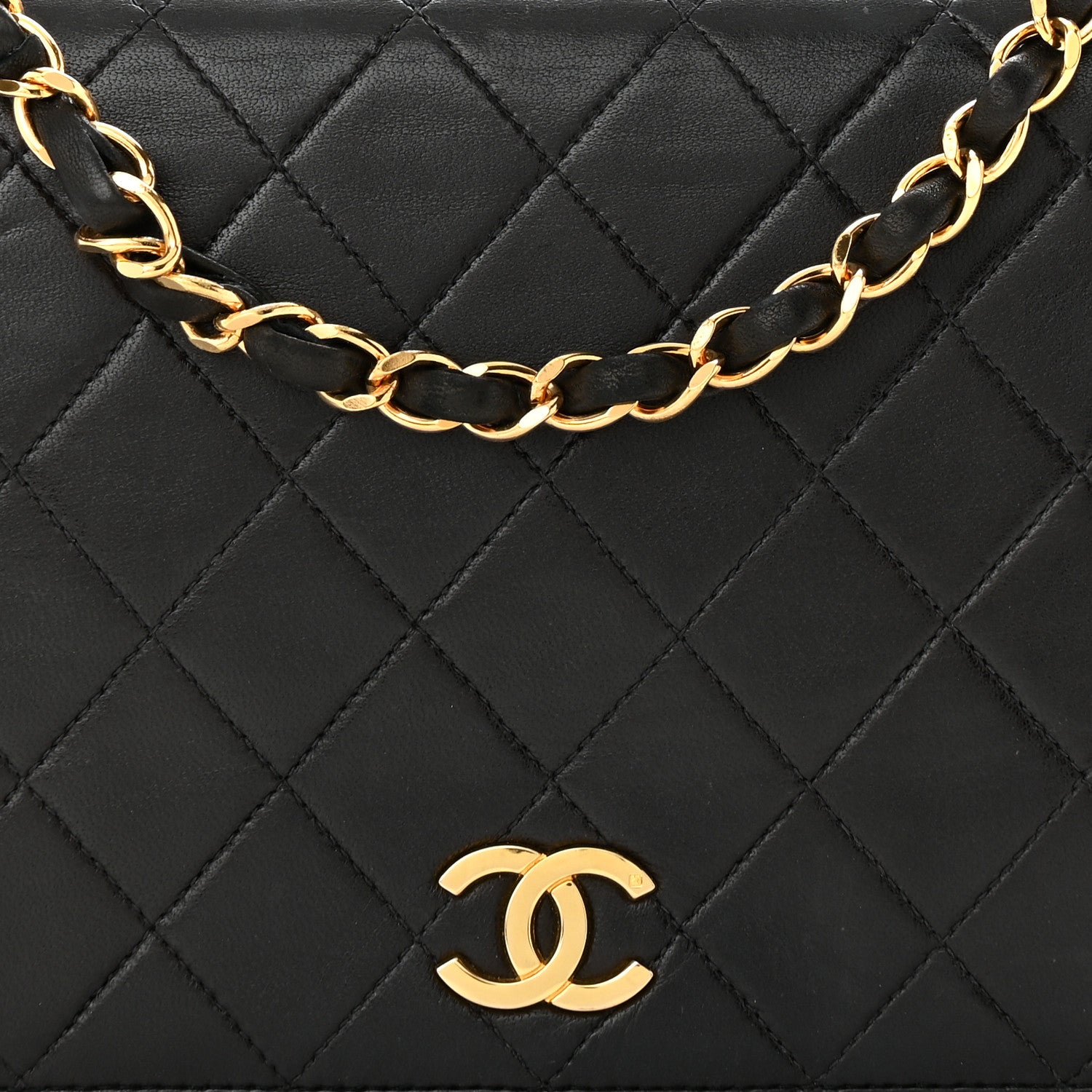Chanel Lambskin Quilted Small Single Flap Black 9 of 13