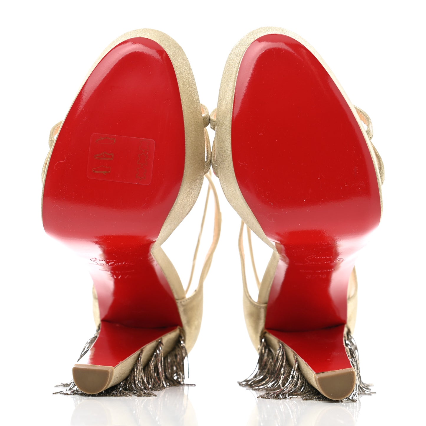 Metallic Calfskin Suede Blake 140 Pumps 37.5 Platine