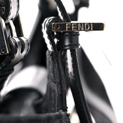 Fendi Zucchino Vitello Shoulder Bag Black 16 of 23