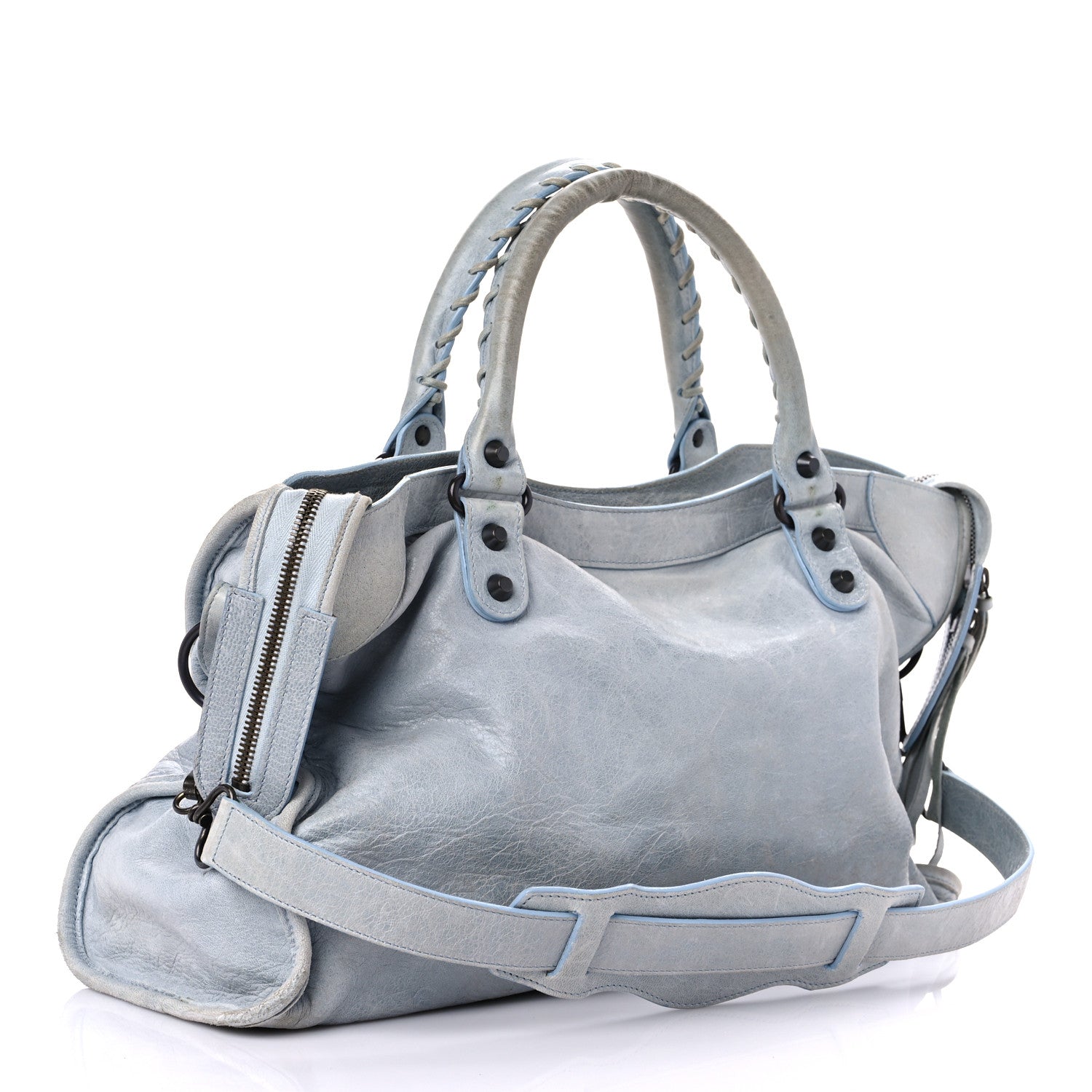 Balenciaga Agneau Classic Hardware City Bleu Opaline 2 of 24