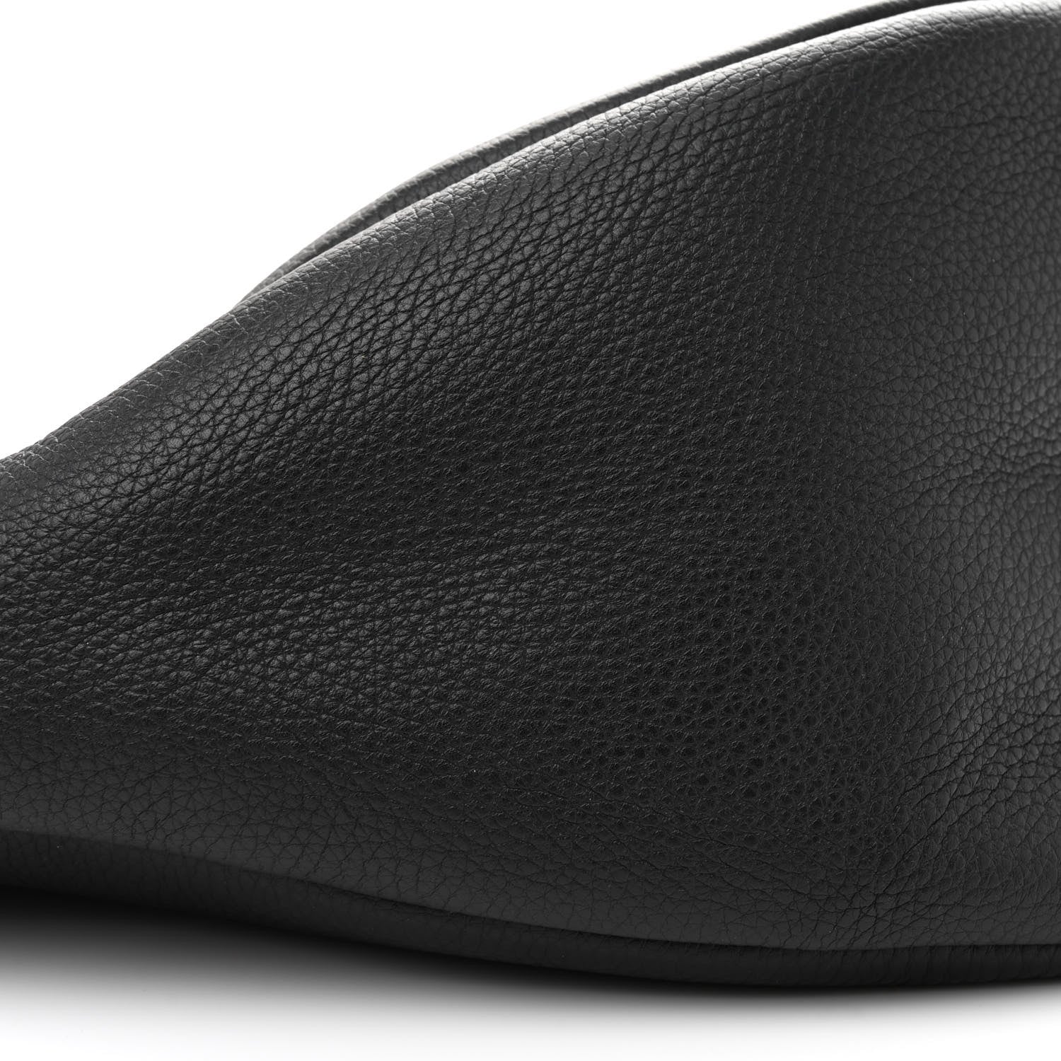 The Row Grained Calfskin Large Slouchy Banana Bag Black 8 of 9
