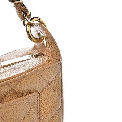 Chanel Caviar Quilted Timeless CC Shoulder Bag Beige 20 of 22
