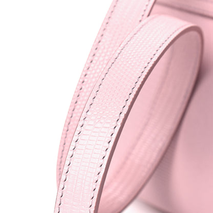 Dolce & Gabbana Iguana Calfskin Embossed Lucia Top Handle Bag Pink 8 of 8