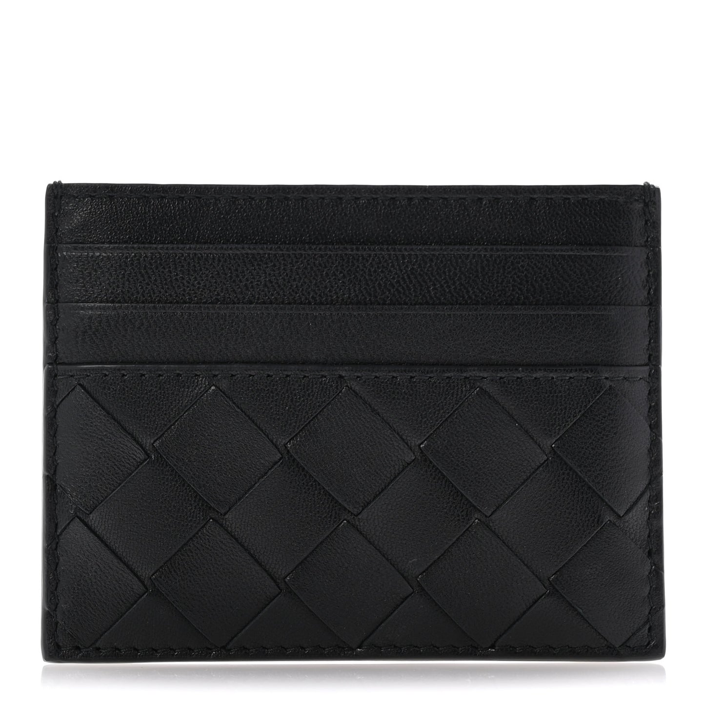Nappa Intrecciato VN Card Case Black
