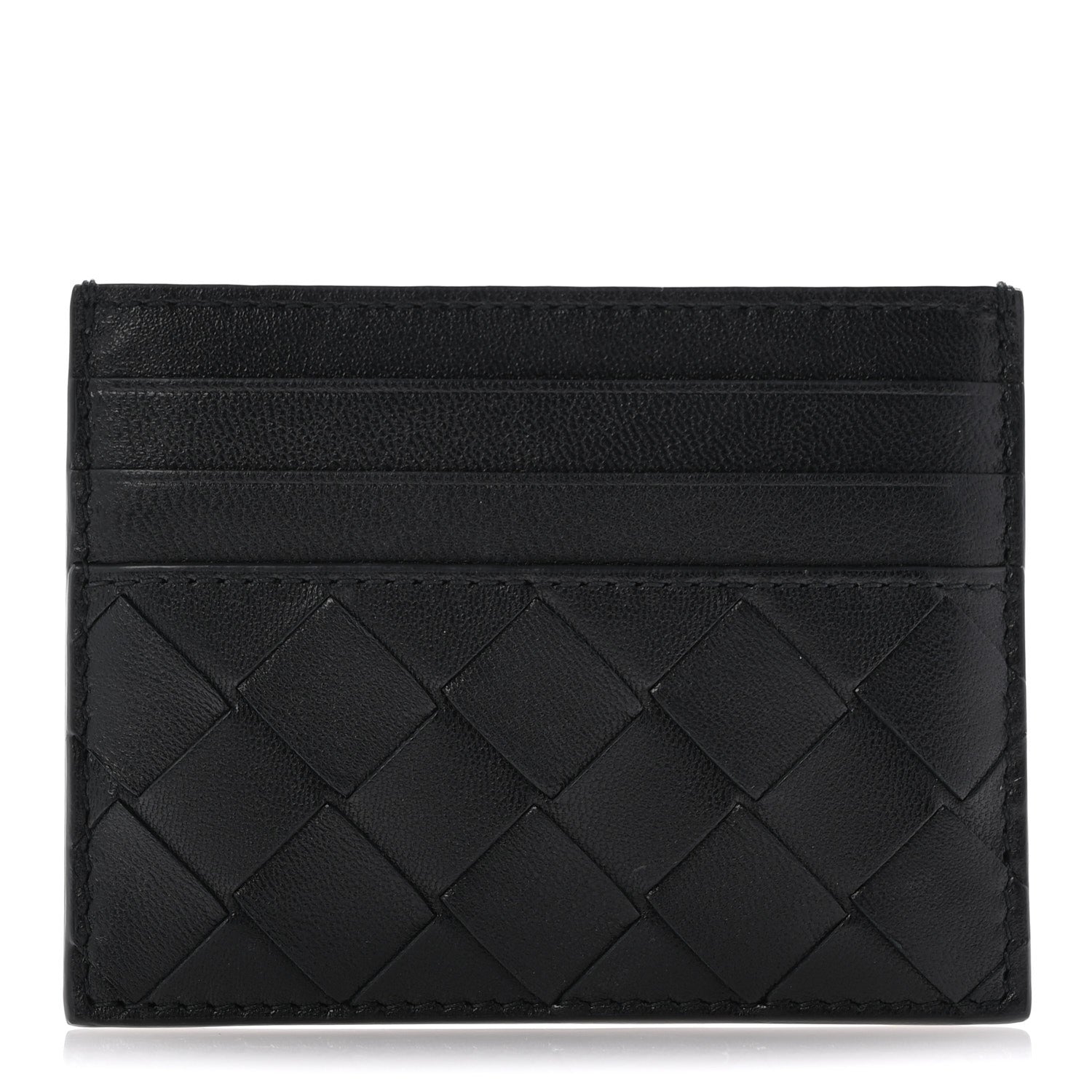 Bottega Veneta Nappa Intrecciato VN Card Case Black 1 of 11
