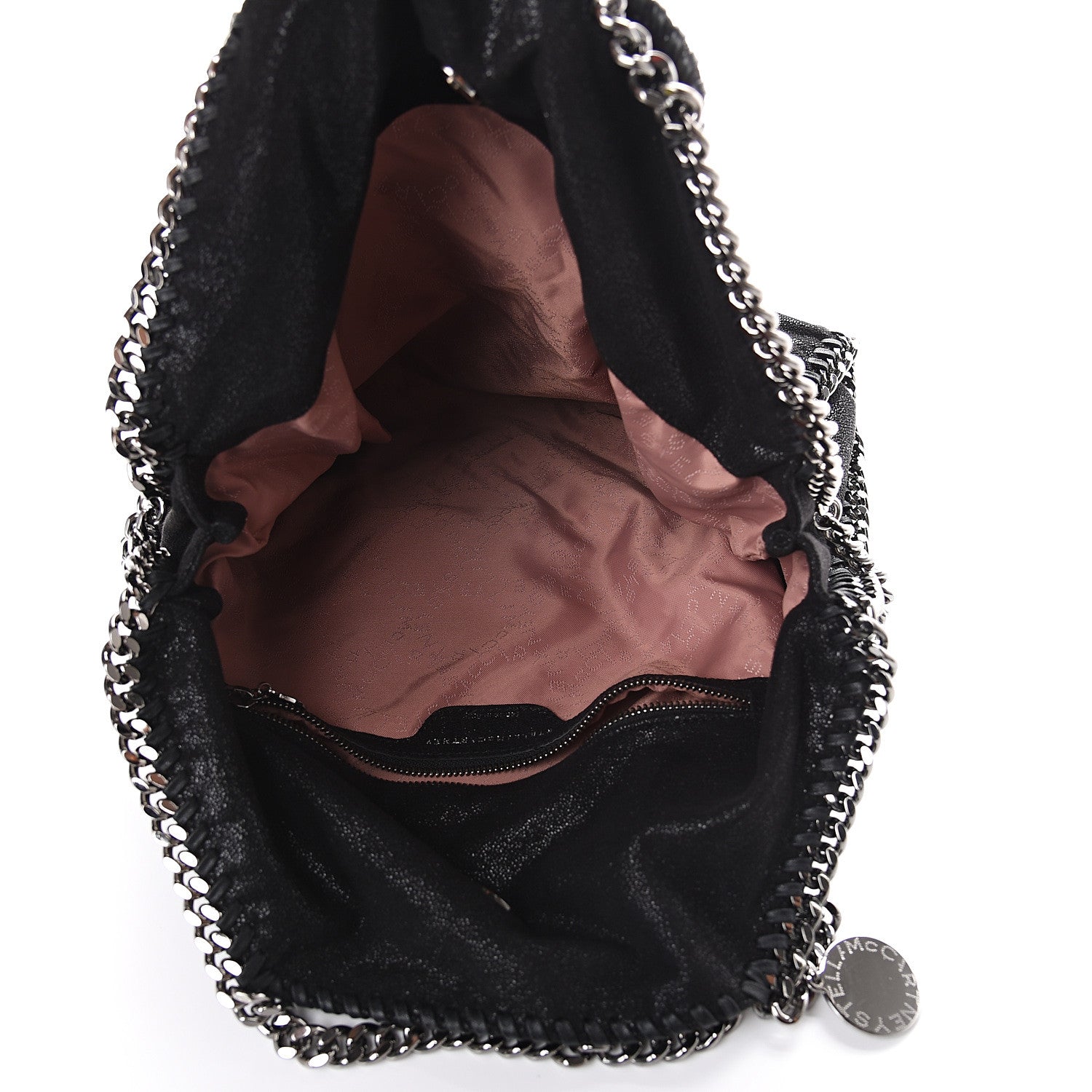 Stella McCartney Shaggy Deer Falabella Fold Over Tote Black 4 of 8