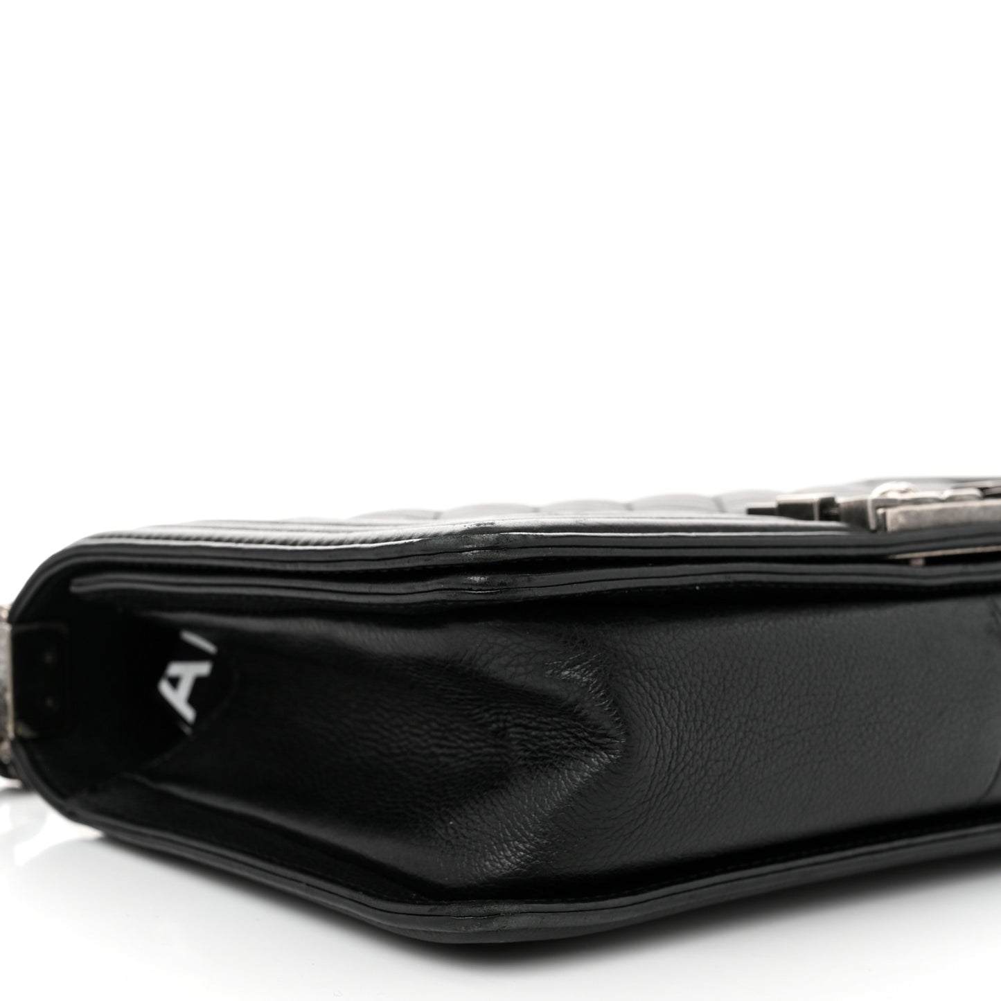 Calfskin Quilted Medium Boy Flap Black