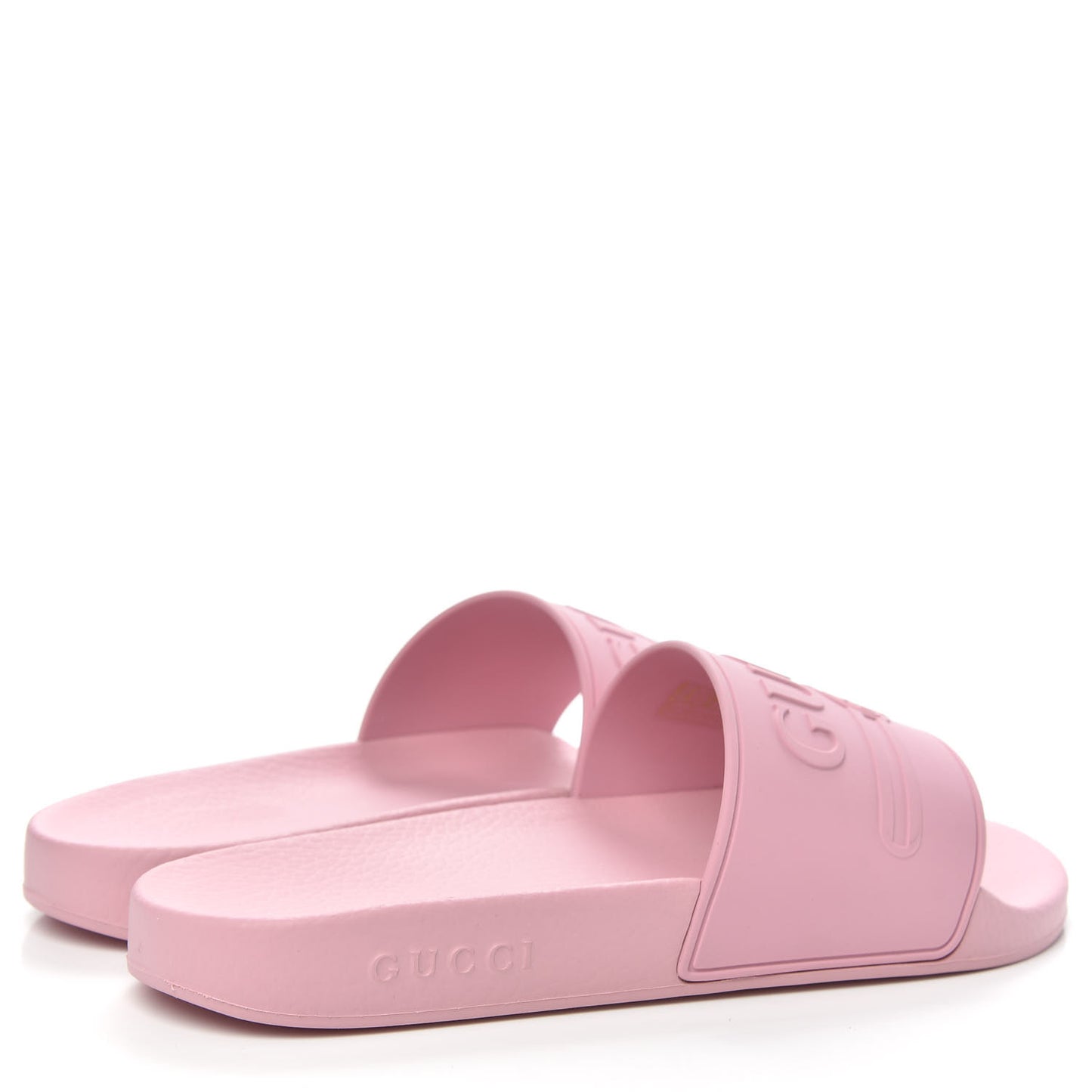 Rubber Logo Stamped Mens Slide Sandals 8 Rosa