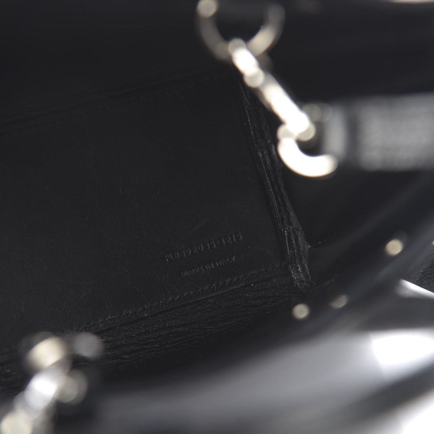 Grained Calfskin Nano Sac De Jour Black