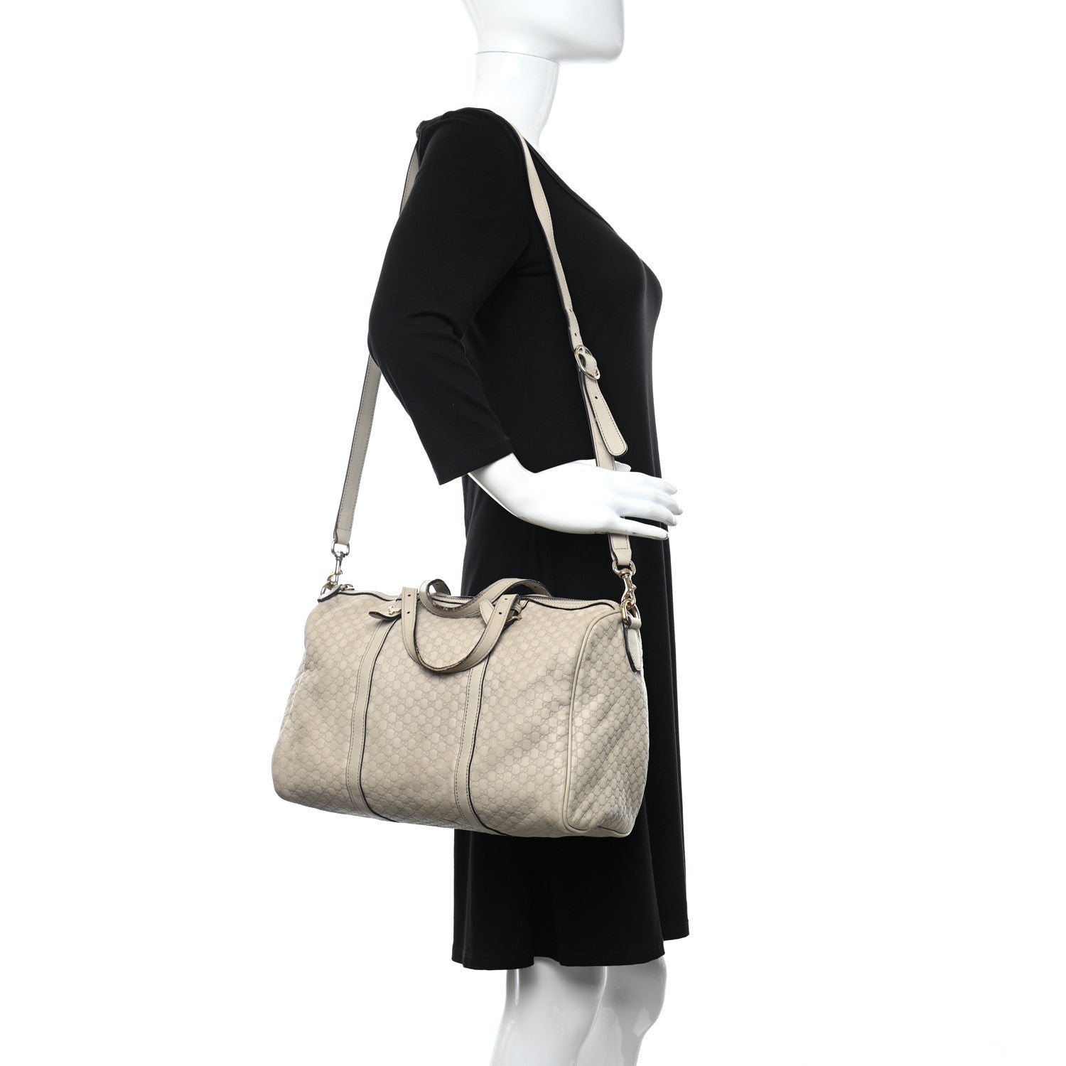 Gucci Soft Microguccissima Medium Nice Boston Off White 2 of 12