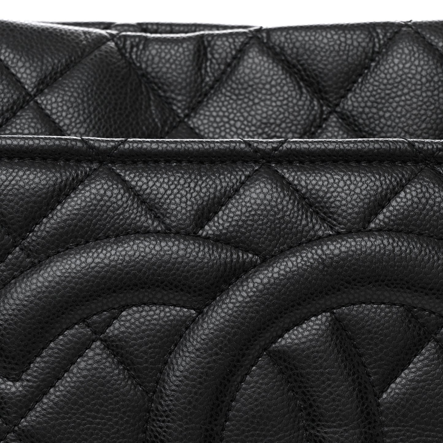 Caviar Quilted Timeless CC Soft Tote Black