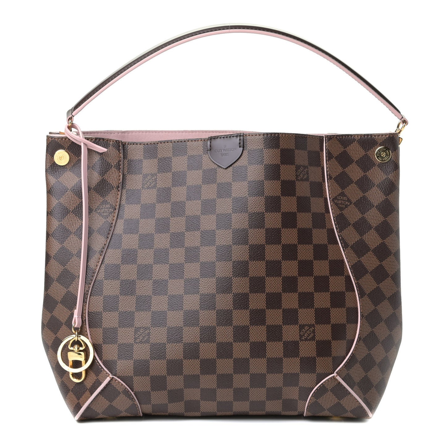 Damier Ebene Caissa Hobo Rose Ballerine